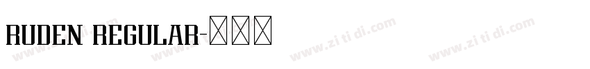 ruden regular字体转换 ruden regular字体转换